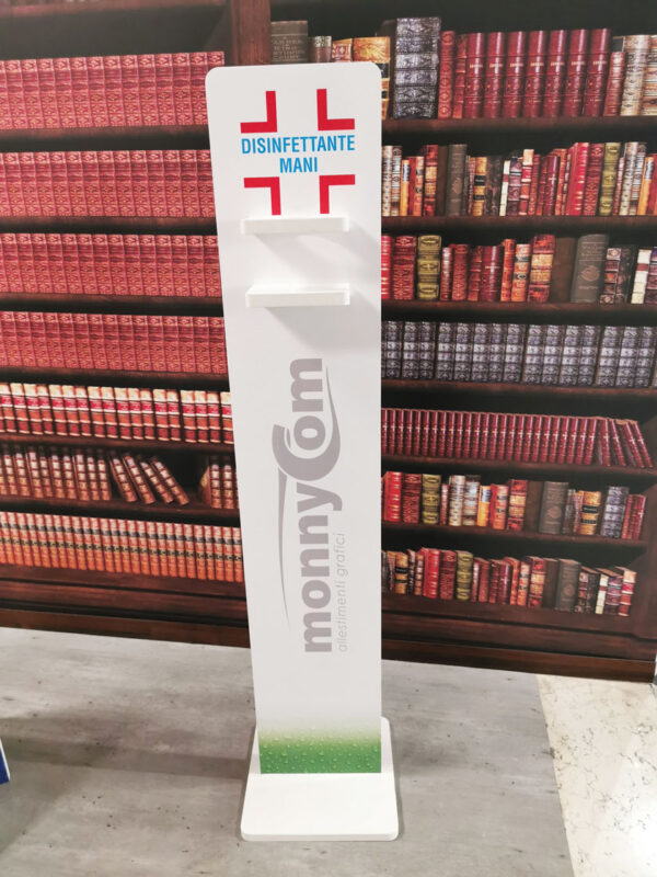 Colonnina porta igienizzante